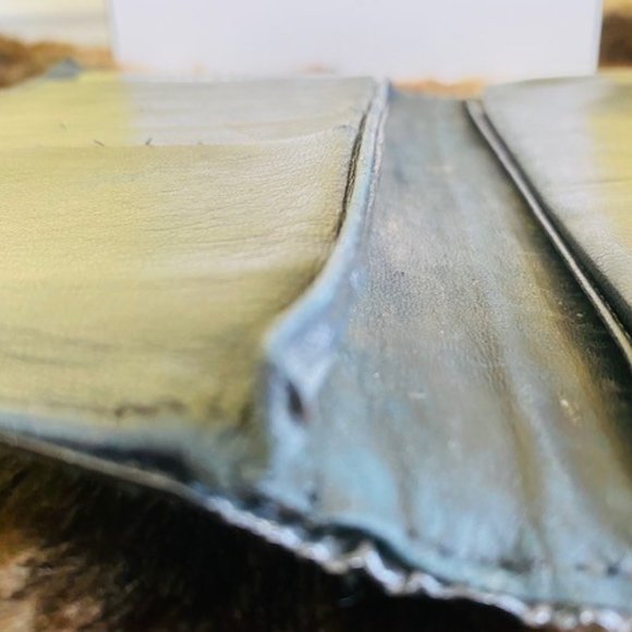 CHANEL VINTAGE BLACK PATENT LEATHER WALLET (AUTHENTIC)- SERIAL NUMBER: 4316566 - Picture 10 of 12